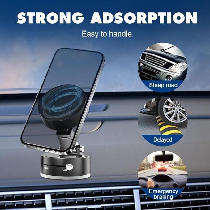 Vacuum Magnetic Phone Holder – Secure, Sleek & Smart