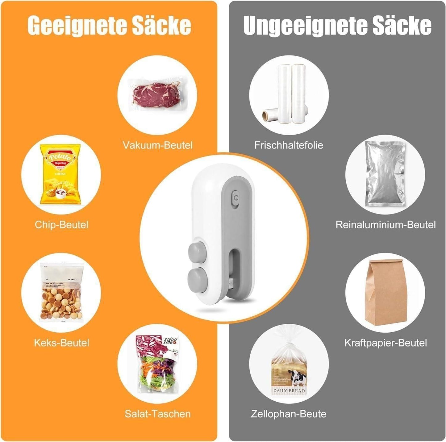 Portable Mini Sealing Machine 2-in-1 – USB Rechargeable