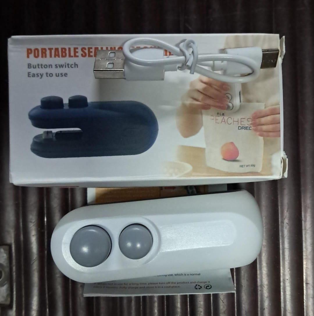Portable Mini Sealing Machine 2-in-1 – USB Rechargeable