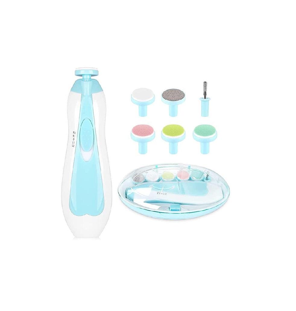 Baby Nail Clippers with Light – Electric Nail Trimmer Set for Newborns & Toddlers