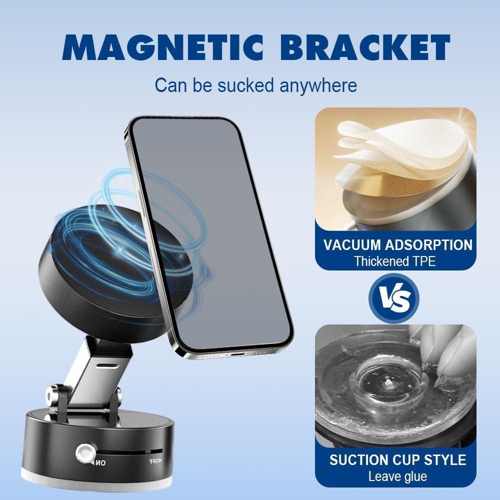Vacuum Magnetic Phone Holder – Secure, Sleek & Smart