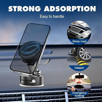 Vacuum Magnetic Phone Holder – Secure, Sleek & Smart
