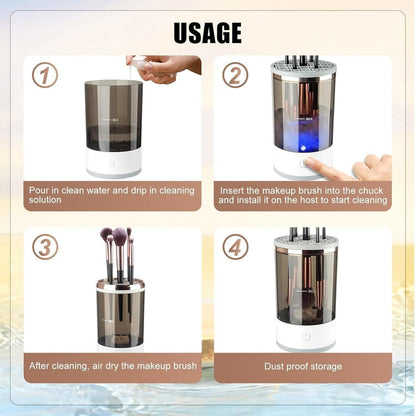 💄 Electric Makeup Brush Cleaner – USB Rechargeable | Deep Clean in Seconds